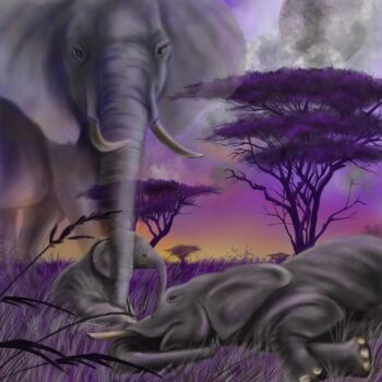 Digital Arts titled "Mourning March" by Justin Roppolo, Original Artwork, Digital Painting