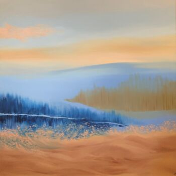 Pittura intitolato "Serenity" da Antonina Runovska, Opera d'arte originale, Olio Montato su Telaio per barella in legno
