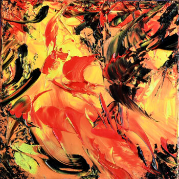 Painting titled "ABSTRACT octobre 20…" by Yann Pelcat, Original Artwork, Oil