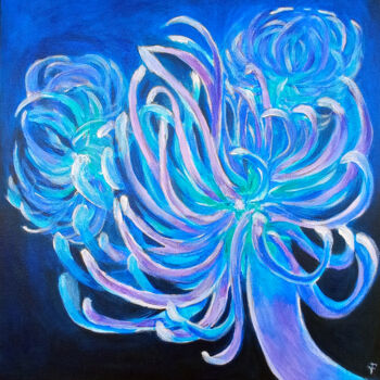 Ζωγραφική με τίτλο "Actinia Painting Un…" από Viktoriya Filipchenko, Αυθεντικά έργα τέχνης, Ακρυλικό Τοποθετήθηκε στο Ξύλινο…