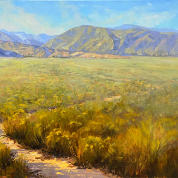 Painting titled "Sierra Landscape" by Tatyana Fogarty, Original Artwork, Oil