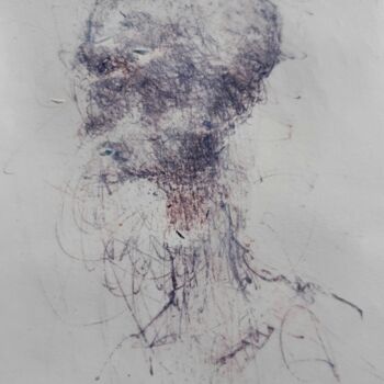 图画 标题为“Wölfe (2)” 由Stephan Rodriguez Warnemünde, 原创艺术品, 墨