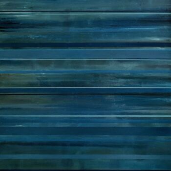 Peinture intitulée "Sang bleu" par Pascal Buffard, Œuvre d'art originale, Huile