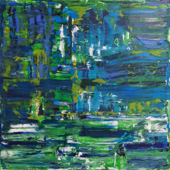 Peinture intitulée "Blue Bayou" par Patrick Joosten, Œuvre d'art originale, Acrylique Monté sur Châssis en bois