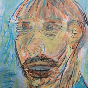 Peinture intitulée "Le naïf" par Nancy Krief, Œuvre d'art originale, Pastel
