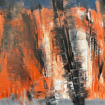 Painting titled "Affirmation" by Hervé Souffi, Original Artwork, Acrylic Mounted on Wood Stretcher frame