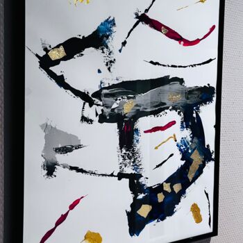 Painting titled "sahura" by Corinne Boismaigre (art_boismaigre), Original Artwork, Acrylic Mounted on Other rigid panel