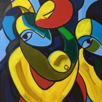 Painting titled "" mon amour " N°3" by Sam Keusseyan, Original Artwork, Acrylic