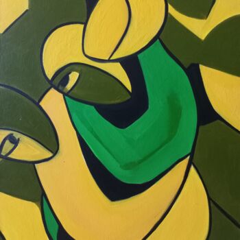 Painting titled "" mon amour " N°2" by Sam Keusseyan, Original Artwork, Acrylic