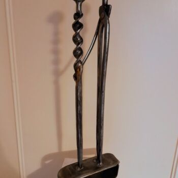Sculpture intitulée "LE COUPLE & LA TEND…" par Gerard Lami, Œuvre d'art originale, Métaux
