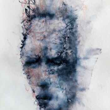 Drawing titled "Schlafes Bruder (3)" by Stephan Rodriguez Warnemünde, Original Artwork, Ink