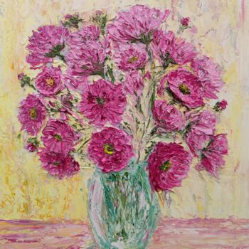 Картина под названием "Autumn bouquet" - Aleksandr Petelin, Подлинное произведение искусства, Масло