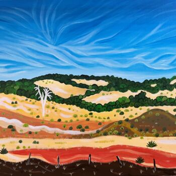 Malerei mit dem Titel "Big Sky #1" von Peter Kruger, Original-Kunstwerk, Acryl