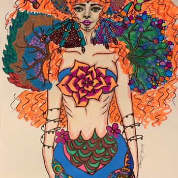 "Queen of the Ocean" başlıklı Resim Oana Arabagiu tarafından, Orijinal sanat, Akrilik
