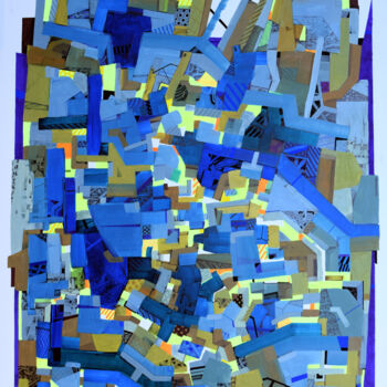 Painting titled "BLUE MONDAY" by Romain Fontaine (Neist), Original Artwork, Acrylic