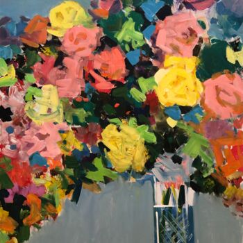 Painting titled "Букет Любви" by Saidbilol Alimov, Original Artwork, Acrylic
