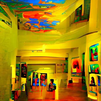 Arte digitale intitolato "ART GALLERY" da Mahesh Tolani, Opera d'arte originale, Pittura digitale