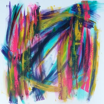 Peinture intitulée "Boomerang" par Julie Verhague, Œuvre d'art originale, Acrylique Monté sur Châssis en bois