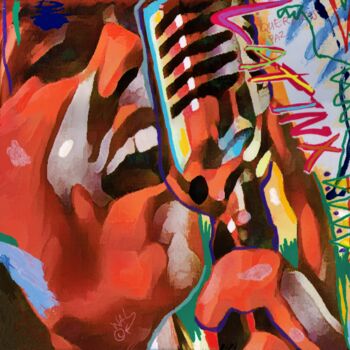 Schilderij getiteld "LATINX" door Wal Productions, Origineel Kunstwerk, Acryl