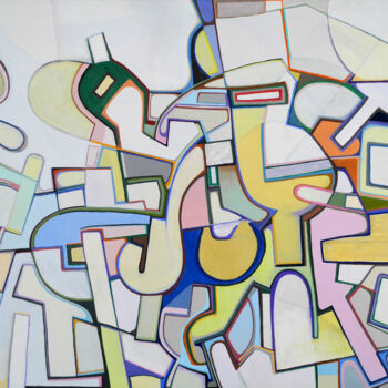 Painting titled "Running out of time" by Stephen Grossman, Original Artwork, Oil