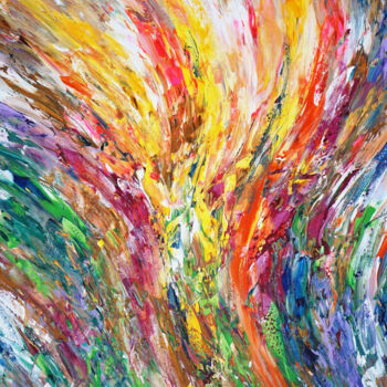 Painting titled "Celebration S 1" by Peter Nottrott, Original Artwork, Acrylic