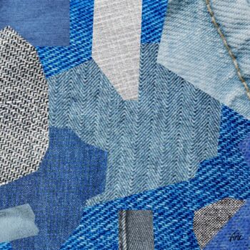 Collages titled "Collage Art - Denim…" by Vercmagnus, Original Artwork, Non Manipulated Photography