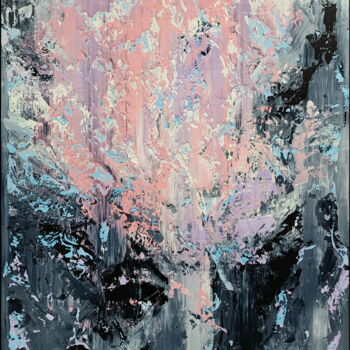 Painting titled "Abstract 22151" by Alex Senchenko, Original Artwork, Acrylic Mounted on Wood Stretcher frame