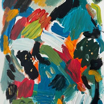 Картина под названием "Paper Study Three" - Samantha Redfern, Подлинное произведение искусства, Акрил