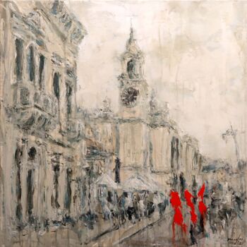 Printmaking titled "PR2021116 - Birgu W…" by Rupert Cefai, Original Artwork, Digital Print Mounted on Cardboard