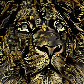 Arte digitale intitolato "Hardan, Lion" da L.Roche, Opera d'arte originale, Acrilico