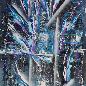 Malerei mit dem Titel "Jaillir des Ténèbres" von Catherine Jacomet, Original-Kunstwerk, Acryl