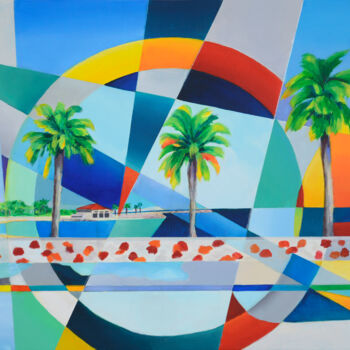 Peinture intitulée "Le mourillon après…" par Isabelle Guillet Bouloc (ZiB), Œuvre d'art originale, Acrylique Monté sur Châss…