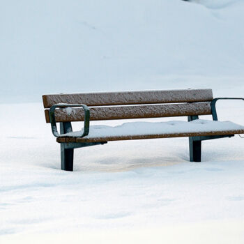 Fotografia intitolato "Empty Bench" da Trank, Opera d'arte originale, Fotografia digitale