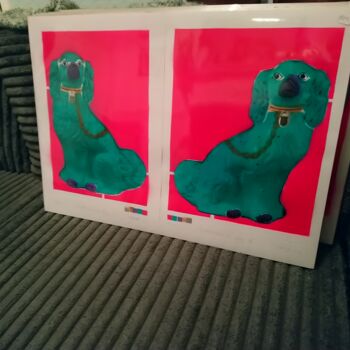 Printmaking titled "Staffordshire Dogs…" by Dylan Bell (Bells Galleries), Original Artwork, Spray paint