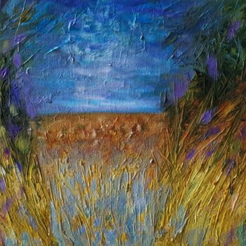 Peinture intitulée "Premier amour dans…" par Frédéric Letrun, Œuvre d'art originale, Huile Monté sur Châssis en bois