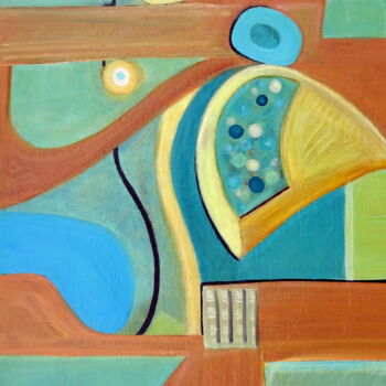 Painting titled "PASSION PLAY" by Stephen Lucas, Original Artwork, Acrylic Mounted on Other rigid panel