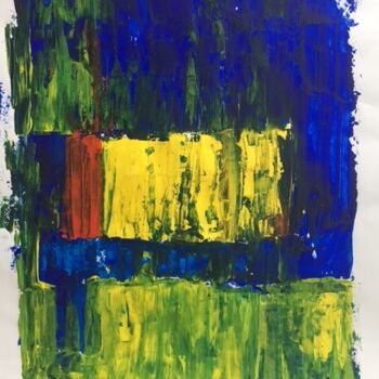 Peinture intitulée "Un petit matin" par Claudine Janel, Œuvre d'art originale, Acrylique Monté sur Carton