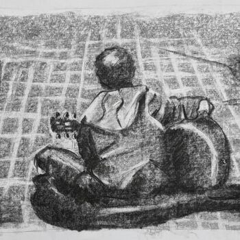 Drawing titled "Pour rien au monde" by Jean-Pierre Emond, Original Artwork, Graphite