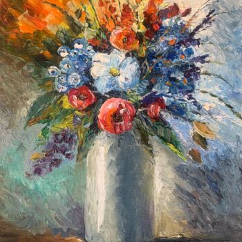 Painting titled "Sumer mood" by Inga Savina, Original Artwork, Oil