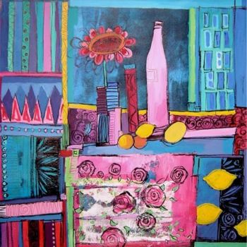 Peinture intitulée "NATURE MORTE A LA B…" par Catherine Suchocka, Œuvre d'art originale, Huile