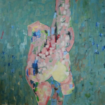 Painting titled "N°8" by Bruno Leblais, Original Artwork, Oil
