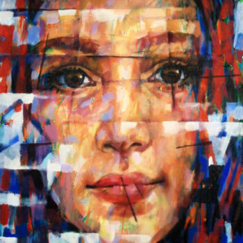 제목이 "GIRL"인 미술작품 Aleksandr Ilichev로, 원작, 아크릴
