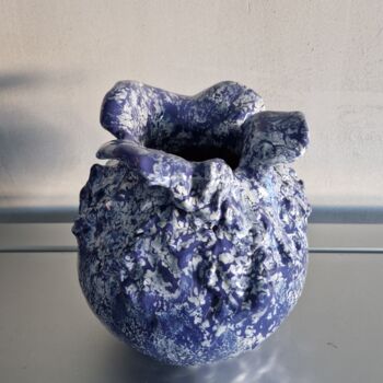 Skulptur mit dem Titel "Vaso ceramica - Cra…" von Renzo De Liberali, Original-Kunstwerk, Terra cotta