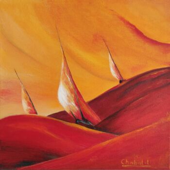 Painting titled "Maréa" by Luc Chabal, Original Artwork, Acrylic Mounted on Wood Stretcher frame