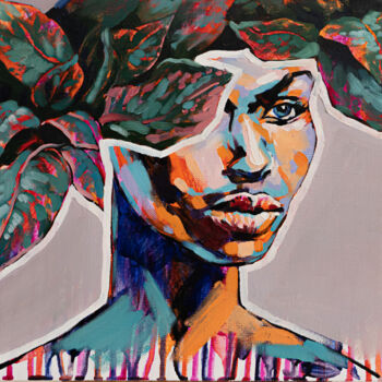绘画 标题为“LIFEFORCE – Tropica…” 由Valeria Amirkhanyan, 原创艺术品, 油
