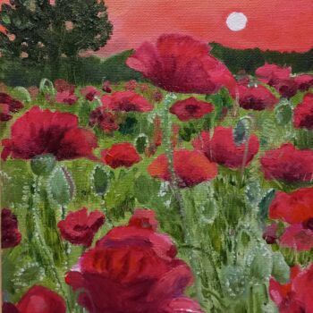 Painting titled "Summer in my soul" by Natalya Yurina, Original Artwork, Oil