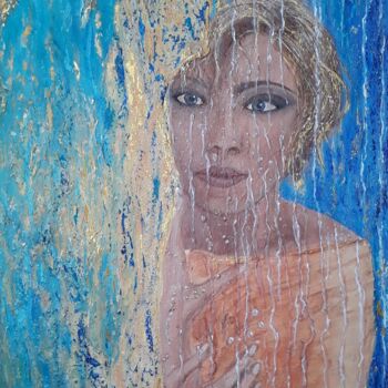 Pittura intitolato "Expectation" da Alla Kosteleckaya, Opera d'arte originale, Acrilico Montato su Telaio per barella in leg…