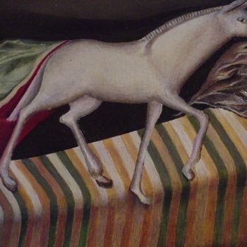 Картина под названием "Caballo Alado" - Gustavo Lòpez-Cobo, Подлинное произведение искусства