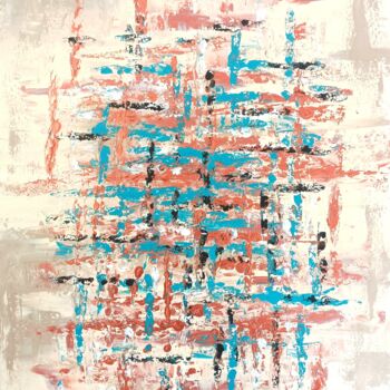 Peinture intitulée "Papyrus" par Renaud Angerville-Langlois, Œuvre d'art originale, Acrylique Monté sur Châssis en bois