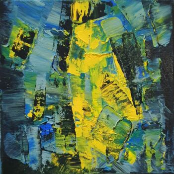 Peinture intitulée "Contraste" par Julie Verhague, Œuvre d'art originale, Acrylique Monté sur Châssis en bois